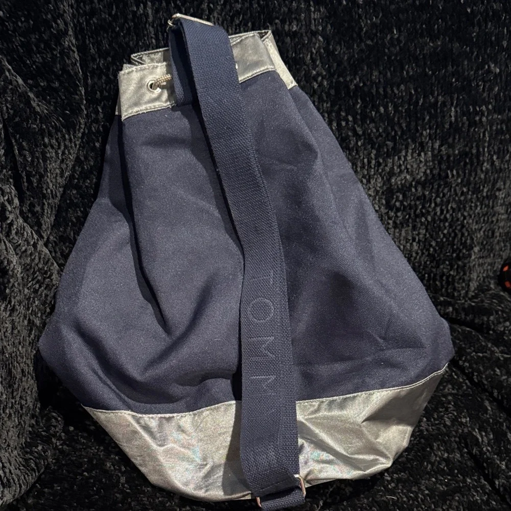 Tommy Hilfiger Blue and Gray Duffel Bag